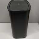 Cesun 2.1 Gallon Bathroom Trash Can with Swing-Top Lid, Small Stainless Steel Garbage Can with Removable Inner Bucket, Slim Waste Basket for Home, Office, Toilet, Bedroom, Living Room (Black)