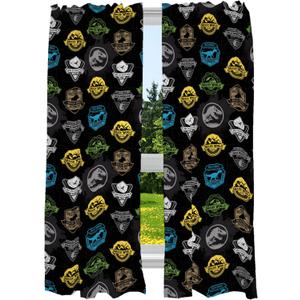 Franco Kids Room Window Curtains Drapes Set, 82 in x 63 in, Jurassic World