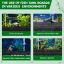 Sieral Under Gravel Aquarium Filter for 20-29 Gallon Tanks, 10 Pcs 5.7'' x 5.7'' Plates, Under Gravel System for Clean Water, with 2 Uplift Tube and 1 Filter Cotton, for Fish Tank Fresh and Saltwater