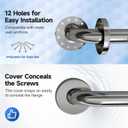 Commercial Grab Bar Bundle - ADA Compliance - Handicap Grab Bars with Knurled Grip for Restrooms, Stainless Steel - 1.5" Diameter - 18", 36", 42" - Pack of 3