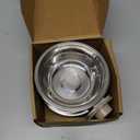 2Pcs Pets Lightweight Stainless Steel Bowl,Removable Stainless Steel Pet Hanging Food Water Feeder Bowl for Puppy Dog Cat Rabbit Ferret Bird Gunea Pigs (Medium)