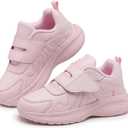 Kids Sneakers Lightweight Fashion Girls Boys Running Shoes (4 Big Kid, Pink)