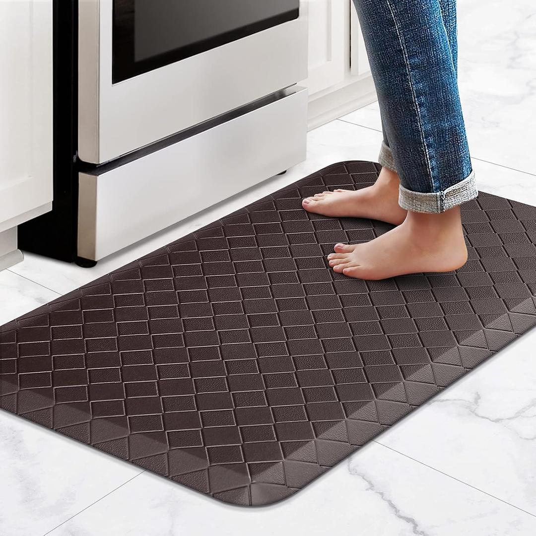 HappyTrends Kitchen Floor Mat - 4/5 Inch Thick Anti-Fatigue Kitchen Rug , 36"L x 22"W x 0.8"Th