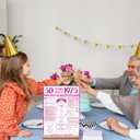 2 x 50th Birthday Party Decorations for Women, Sweet Pink Glitter in 1975 Birthday Decor Poster Acrylic Table Sign, 50th Birthday Party Supplies, Double-Sided