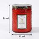 Fall Candle, Spiced Large Scented Candle, Natural Soy Candles Non Toxic for Meditation Spiritual Gift, Aromatherapy Candle for Women Men (Red-Lavender Scent)