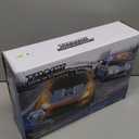 Slot Car Race Track Set, 19ft Electric Track with LED Lights and 4 Slot Cars, 2 Hand Controllers and Racing Game Lap Counters, Set Features Loop, Turns, and Crossover for Boys Age 6-12