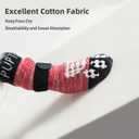 PUPTECK Anti-Slip Dog Socks with Double Sides Grips for Small Medium Large Dogs Hardwood Floors Prevents Licking, Dog Shoes for Hot Pavement Traction Control Paw Protector for Senior Dogs, Red M
