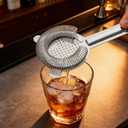 4 Pack 6.5 Inches Cocktail Strainer, 2-Prong Stainless Steel Bar Strainer, Bar Tool Drink Strainer for Bartenders, Restaurants Home Use