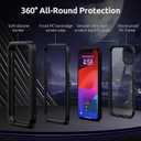 ANB for iPhone 11 Case,Hard PC+Soft Silicone 3in1 Heavy Duty Military Grade Shock Resistant Case for iPhone 11 6.1 Inch Support Wireless Charging. (Black)