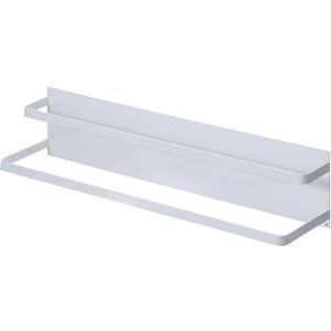 Magnetic Hanging Shoe Rack, No Drilling 2 Tier Magnetic Wall Mounted Shoe Rack Hanger Shelf Magnetic Towel Holder Shoe Storage Organizer for RV Iron Door Closet White19.68" x 4.33" x 4.72"