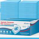 Tear-Resistant Incontinence Bed Pads 40'' x 36'' (50 Count ) with 130 Gram Heavy Duty Disposable Underpads Chucks Pads for Adults, Kids & Elderly | Protection Pads for Bed, Sofa, and Chair