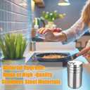 6PCS Camping Spice Kit with Travel Bag Salt, Pepper, Sugar and Herb Shakers Set, Seasoning Container for Outdoor Cooking, Hiking, and Home Use