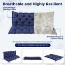 IASEAHK Porch Swing Cushions, Waterproof Swing Cushions for Outdoor Furniture, Patio Swing Cushion 3 Seater for Bench Seat, Glider, Settee, Loveseat, Wicker, 60404 Inch, Navy Blue