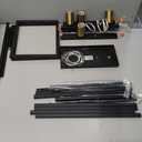 4-Light Dining Room Light Fixture,Black Farmhouse Kitchen Island Lighting,Rustic Pendant Light Over Table with Adjustable Rods,Modern Linear Chandeliers for Dining Room Kitchen Island