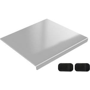 Stainless Steel Cutting Board with 2 Pack Non-Slip Mats, Yoposeo Heavy Duty Baking Cutting Chopping Boards for Kitchen, Meat, Fruits, Vegetables, Bread and Baking (23.6" X 15.7"/ 60 X 40cm)