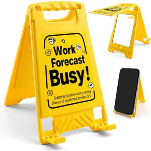 Office Desk Decor Desk Accessories - Gag Gifts for Women Men with Mirror Office Decorations for Work, Funny Desk Signs for Coworker Boss Employee