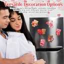 Soulchen 24 Pcs Paint Your Own Ceramic Bear Paint Craft Set Unpainted Ceramic Bears, Valentines Birthday Gift