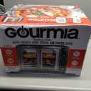 Gourmia Air Fryer French Door Toaster Oven - 6-Slice Capacity, LED Display with 19 Cooking Presets, Stainless Steel