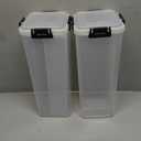 2 Pcs Bread Storage Container with Tray Plastic Bread Box with Airtight Lid Loaf Bread Keeper Sandwich Bread Dispenser Loaf Storage Bread Saver Bread Holder for Homemade Bread