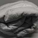 UOZZI BEDDING Gray Faux Fur Comforter Set Twin 3 Pieces - 1 Shaggy Comforter 68x86 and 2 Pillowcases, Ultra Soft and Easy Care Luxury Plush Super Warm Winter Shaggy Duvet Set