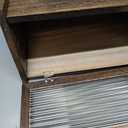 Bread Box for Kitchen Countertop Large Farmhouse Bread Container Bread Storage with Window Wooden Bread Holder (Carbonized)