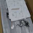 Yawinhe Industrial Pipe Clothing Rack with Shelves, Wall Mounted, Space Saving Closet Rod with 4 Bases, for Shops, Homes, 41.3''Lx10.2''Wx10.2''H, Rustic Brown, 1-Pack