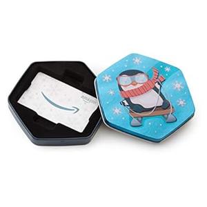 Amazon.com Gift Card in a Penguin Tin