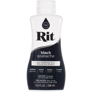 Craft County Rit Dye  8 Oz. Liquid Fabric Dye for Clothing, Dcor, and Crafts, Black (RIT-LIQ-BLK-~CC_BM629)