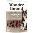 Wonder Bound Bacon & Cheese Flavor Dog Twist Sticks - 55 Count - Rawhide-Free Dog Treats, Dental Health Chews for Plaque & Tartar Control, Easy to Digest, Long-Lasting