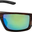 KastKing Waccamaw Polarized Bifocal Sunglasses, x1.5 x2.0 x2.5 Magnifications, Wrap Around Sport Reader Sunglasses for Men (Gloss Tal Brown Frame, Brown-green Mirror)