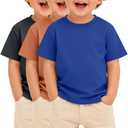 LessonZoo 3 Pack Toddler Boys Shirts, 3-Color Set, 18-24 Months