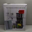 Cold Press Juicer, 5.8" Wide Feed Chute Juice Extractor Machine with 400W, High Juice Yield, Slow Masticating Juicer for Whole Vegetables & Fruits, Light Grey