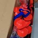 Fzlirou Toys for Boys Age 3-12, 2 Pcs Shooting Set with Red & Blue LED Lights, Standing Target & 2 Quiver, Indoor & Outdoor Kid Toys Gifts for 3 4 5 6 7 8 9 10 11 12 Year Old Boys Girls