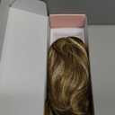 Ponytail Extension - 14" Claw Clip in Ponytail Hair Extensions Natural Soft Synthetic Layered Wavy Pony Tail Hair Pieces for Women - Copper with Highlights