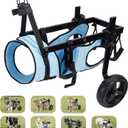 Dog Wheelchair for Back Legs, Dog Wheelchair Cart, Doggy/cat Wheelchairs with Disabled Hind Legs Walking, Mobility Aids for Small Medium Pet Hind Limbs, Dogs Cart with Wheels, Light Weight, M/L