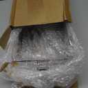 Havawish 2 Set Ice Bin and Flexible Scoop Set Plastic Freezer Ice Bin with Pull out Handle Clear Storage Bucket for Container with Bucket Scoop (Grey,10.83 x 7 x 4.33 in) (Gray)