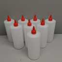 Reli. Plastic Squeeze Bottles, 24 oz. | 8 Pack | Condiment Squeeze Bottles for Sauces | White w/Red Twist Cap | Large 24 Ounce | Use for Condiments, Olive Oil, Liquids