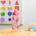 Zak Designs Sanrio Sage Water Bottle For School or Travel, 25oz Durable Plastic Water Bottle With Straw, Handle, and Leak-Proof, Pop-Up Spout Cover (Hello Kitty)