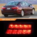 Passenger Side Outer Tail light Compatible with Accord Sedan EX-L Touring 2013 2014 2015 Rear Light Taillight 33500T2AA12 HO2805103 (Right)