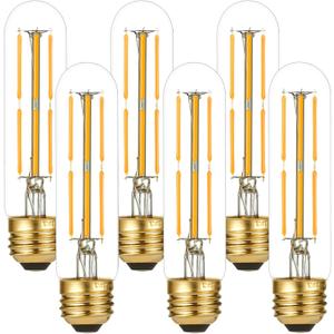 LiteHistory T10 E26 Led Bulb 60 watt,Dimmable,Soft White Light Bulbs,2700K