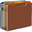 DINGHUO Acrylic File Folder Organizer, Hanging File Organizer Box, File Holder with Handles for Letter Size/A4, Clear File Box Desktop Folder Storage for Office Home Work -1 Pack