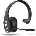 Conambo Trucker Bluetooth Headset (JBT600) with Tri-Mic Noise Cancelling, CVC 8.0, Mute Button, 60Hrs Battery Life  Wireless Headset for Truck Drivers, Cell Phones & Office Use