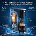 All-in-1 Single Serve Coffee Machine, Hot and Iced Coffee Maker for Ground Coffee, K-Cup Pod, NES Original and DG Pod, 20 Bar Espresso Coffee Maker, Customizable Brew Volume, Heats up in 3 seconds