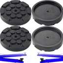 4 Pack Rubber Car Lift Pads, Round Car Auto Jacking Lifting Pads, Heavy Duty Automotive Hoist Accessories Lift Arm Pad for Auto Truck Hoist, Floor Jack Pad(120x18mm)