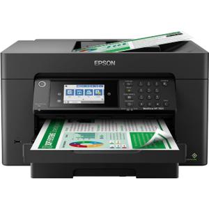 Epson Workforce Pro WF-7820 Wireless All-in-One Wide-Format Printer with Auto 2-Sided Print 13" x 19", Copy, Scan & Fax, 50-Page ADF, 250-sheet Paper Capacity, Works with Alexa, Large Black