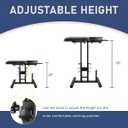 Tattoo Armrest with Tattoo Supplies Storage Board, Tattoo Workbench with Adjustable Height & Tilt, Portable Tattoo Bracket for Tattoo Studio Salon