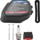 MOTOALL Black MTD 753-06415 Trimmer Air Filter Assembly with Spark Plug and Air Filter 753-06193, 753-06417