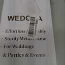 Wedding Welcome Sign Stand, 50" (127 cm) Standard Height - Black Metal Sign Holder with 6 Leather Straps, Easel Stand for Seating Charts & Event Décor