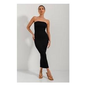 Women Elegant Summer Bodycon Maxi Dress Halter Neck Formal Wedding Guest Cocktail Party Long Dresses L, Black