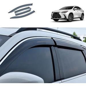 TUBAIZAI Car Accessories Compatible with Lexus New NX 250/350/350h/450h+ 2025 2024 2023 2022 Exterior Rain Guards Side Window Visor Tape-on Window, 2 PCS